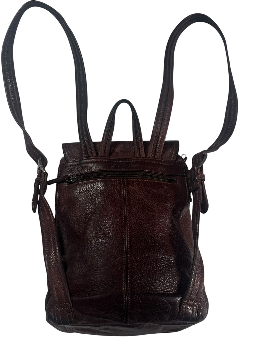 Tignanello Genuine Brown Leather Backpack Bag